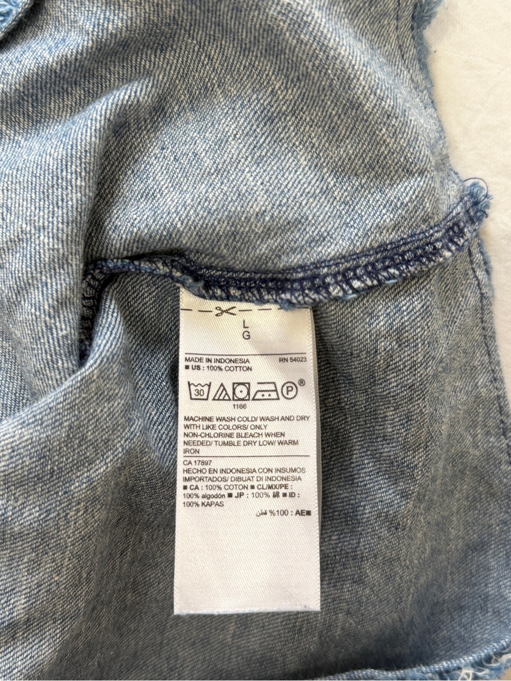 Old Navy Denim Cotton Midi Dress Size L/G - Picture 7 of 7